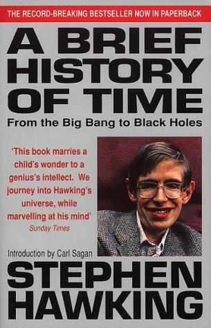 A Brief History of Time by Stephen Hawking book cover