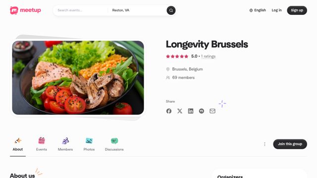 Screenshot of Longevity Brussels