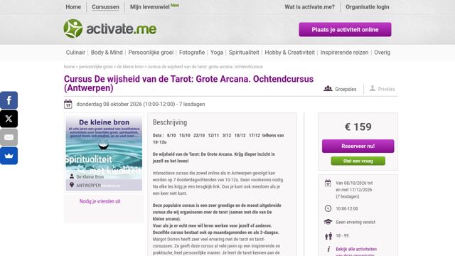 Screenshot of De Kleine Bron, Antwerp