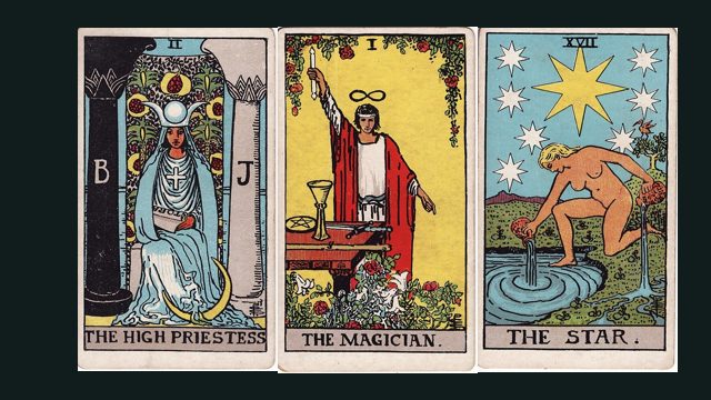 Rider-Waite-Smith cards (public domain)